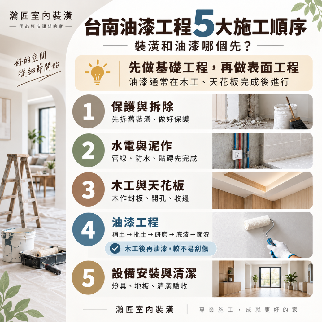 台南油漆工程 施工順序