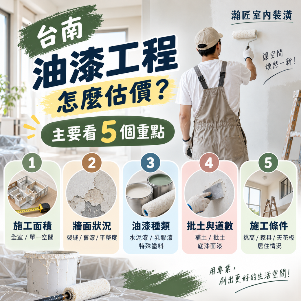 台南油漆工程 估價重點